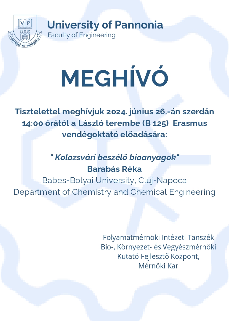 Meghívó - Kolozsvári beszélő bioanyagok