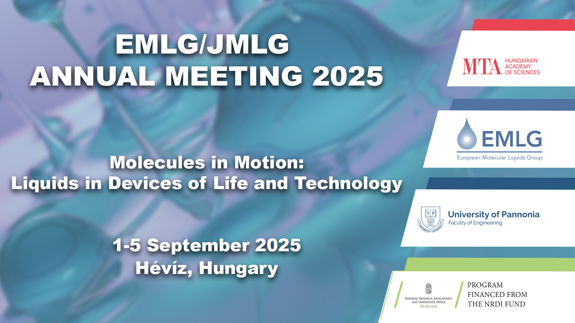 Molecules in Motion – EMLG 2025 International Conference