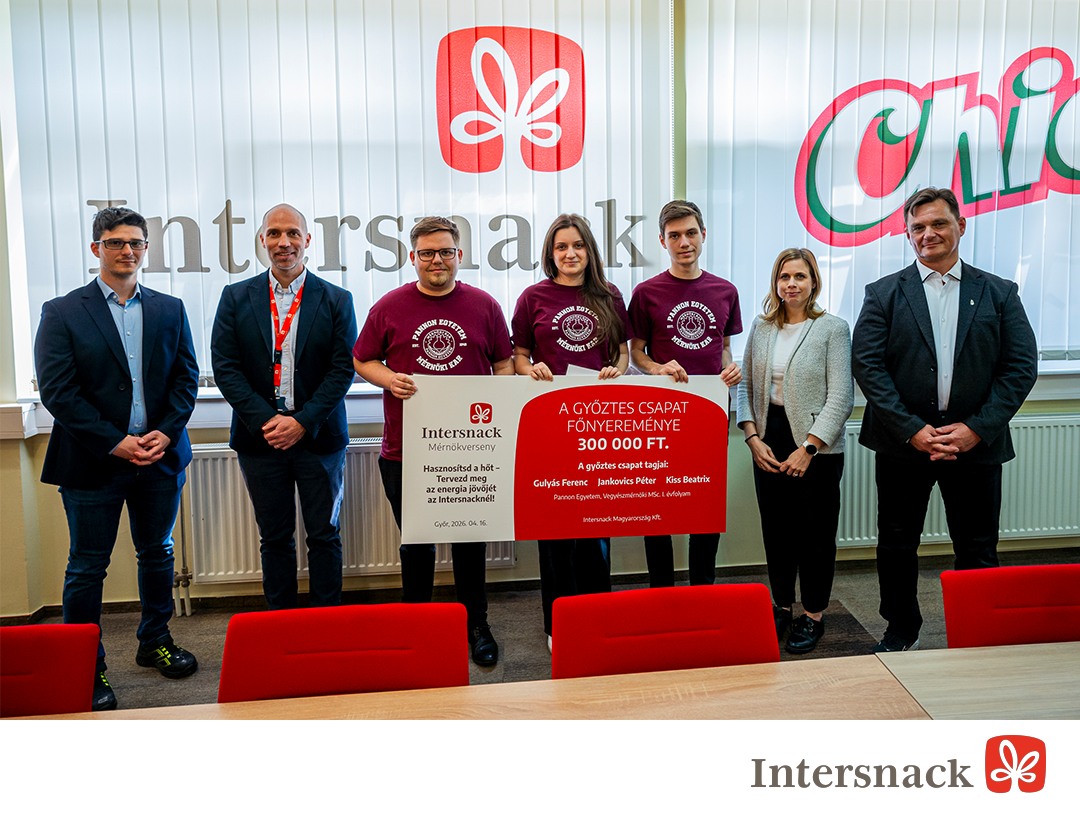 Vegyészmérnök hallgatóink hozták el az első Intersnack Mérnökverseny fődíját