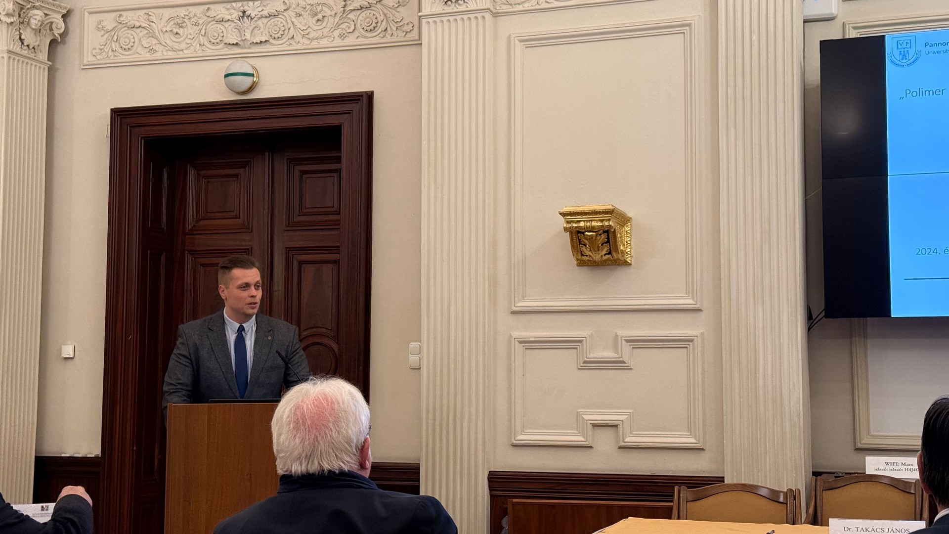 Beszámoló az MTA székházából: Dr. Bakonyi Péter ismertette kutatási eredményeit