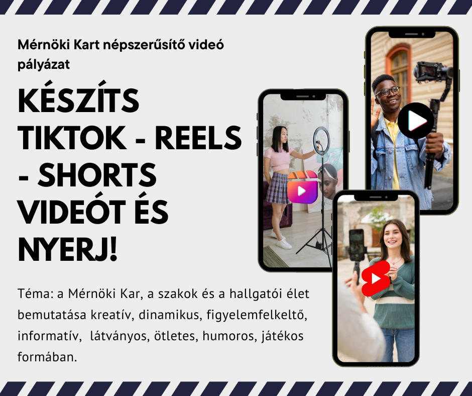 Videópályázati felhívás a Mérnöki Kar hallgatóinak