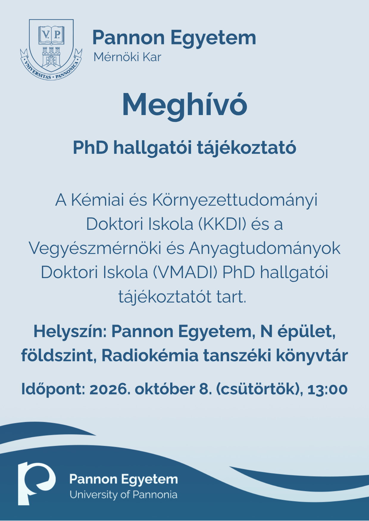 PhD Hallgatói fórum meghívó