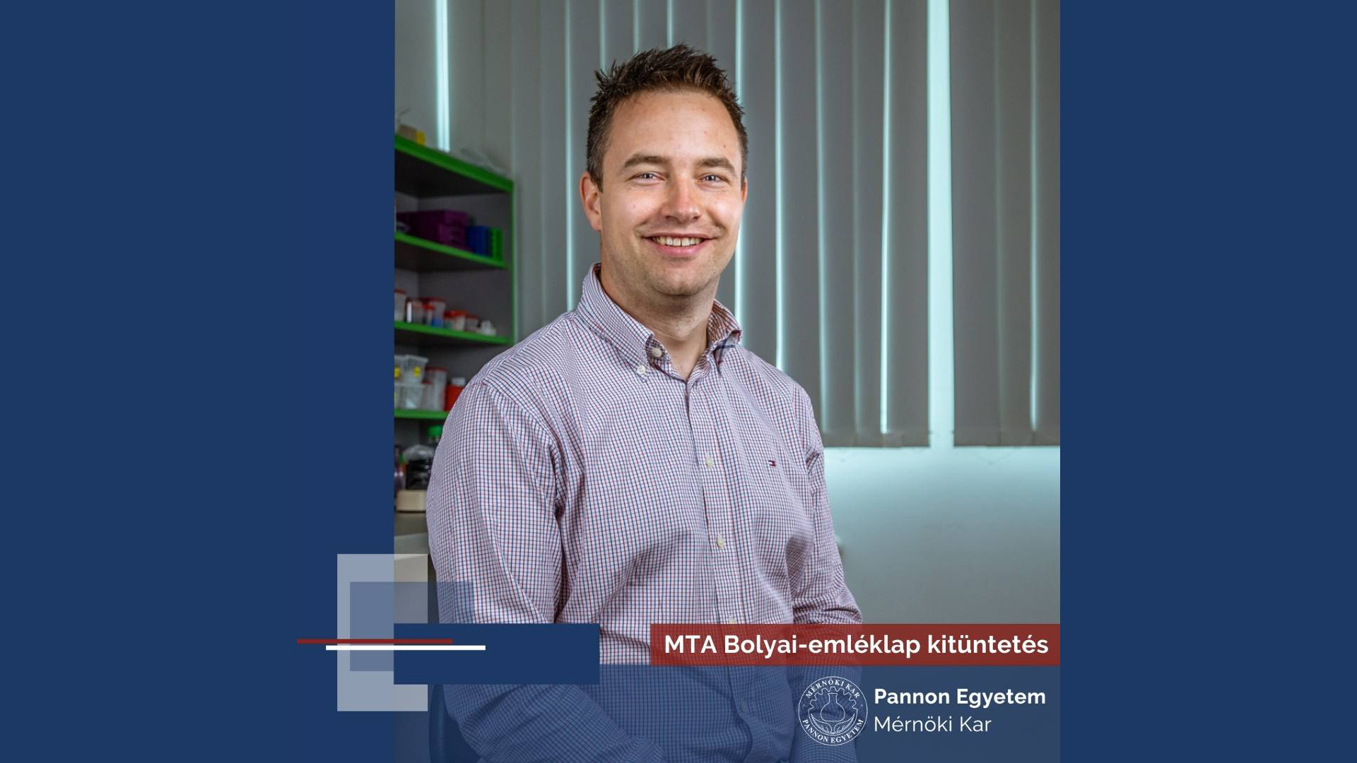 Bolyai-emléklap kitüntetésben részesül Dr. Járvás Gábor Tudományos főmunkatársunk