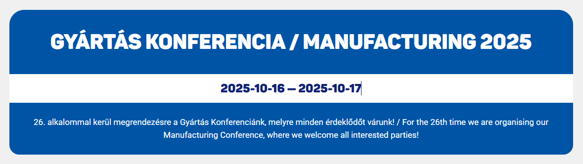 Manufacturing 2025 Conference