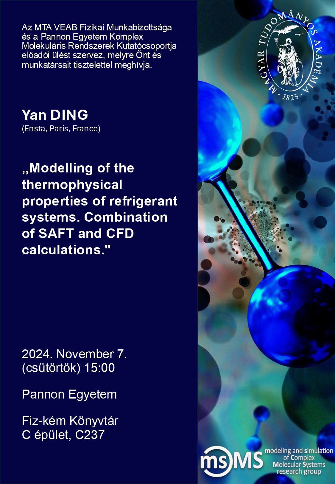 MTA VEAB előadói ülés 2024. nov. 7.